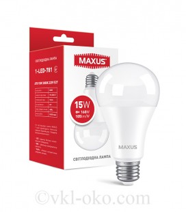 LED лампа MAXUS A70 15W теплый свет E27