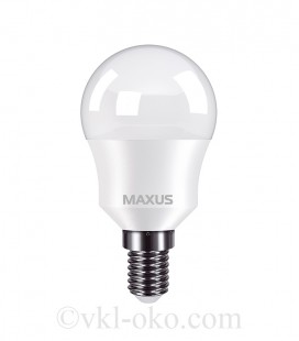 Лампа светодиодная MAXUS 1-LED-750 G45 8W 4100K 220V E14