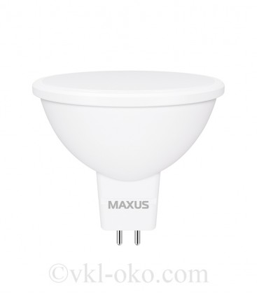 Лампа светодиодная MAXUS 1-LED-712 MR16 5W 4100K 220V GU5.3