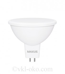 Лампа светодиодная MAXUS 1-LED-713 MR16 5W 3000K 220V GU5.3