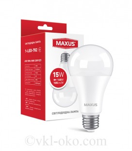LED лампа MAXUS A70 15W 4100K 220V E27 (1-LED-782)