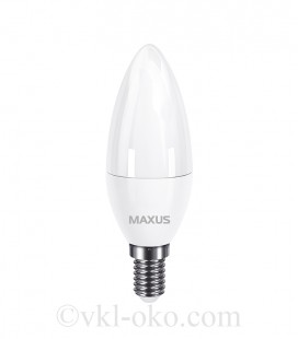 Лампа светодиодная MAXUS C37 8W 3000K 220V E14 1-LED-735