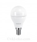 LED лампа MAXUS G45 6W теплый свет E14