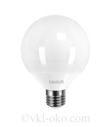 LED лампа MAXUS G95 12W теплый свет 220V E27