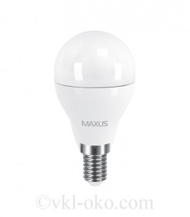 LED лампа MAXUS G45 6W яркий свет E14