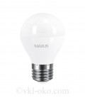 Лампа светодиодная MAXUS G45 8W 3000K 220V E27 1-LED-747