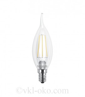 LED лампа MAXUS (filam) C37 TL 4W теплый свет E14