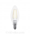 LED лампа MAXUS (filam) C37 4W теплый свет E14