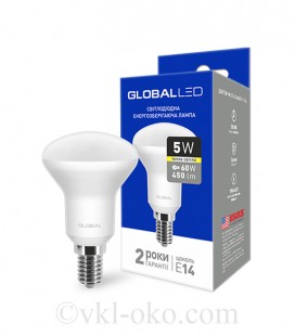 LED лампа GLOBAL G45 F 5W теплый свет E14