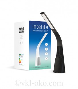 Умная лампа Intelite DL7 9W (USB, димминг, температура, звук) черная