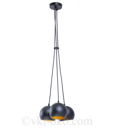 Светильник подвесной Atmolight Bowl С150-3 BlackM/Gold