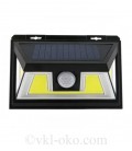 LED настенный светильник на солнечной батарее VARGO 10W COB черный