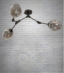 Люстра в стиле Loft "Молекула" на 3 лампы 882-3BK