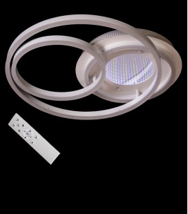 Потолочная LED-люстра с 3d эффектом 55011/1+2WH dimmer 105W