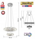 Люстра двухуровневая LED 42W QUASAR-42 (хрусталь) купить
