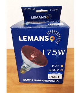купить лампа инфракрасная для обогрева  175W E27 Lemanso 