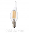 Светодиодная лампа свеча на ветру LED Horoz FILAMENT FLAME 6 6w  Е14