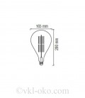 Лампа Filament TOLEDO Titanium 8W E27 2400К 