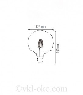 Лампа Filament RUSTIC CRISTAL 4W E27