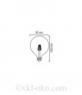 Лампа Filament RUSTIC GLOBE 4W E27