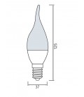 Светодиодная лампа свеча на ветру CRAFT-6 6W Е14
