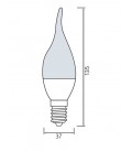 Светодиодная лампа свеча на ветру CRAFT-8 8W E14