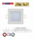 Встраиваемый светодиодный Led светильник Horoz Slim Sq-6 6W (квадрат)