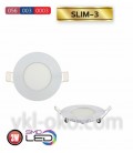 Врезной светодиодный LED светильник Slim-3 3W (круглый)