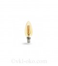 Светодиодная лампа Filament LB-158 6W E14 золото