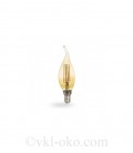 Светодиодная лампа Filament LB-59 4W E14 золото