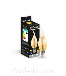 Светодиодная лампа Filament LB-159 6W E14 золото