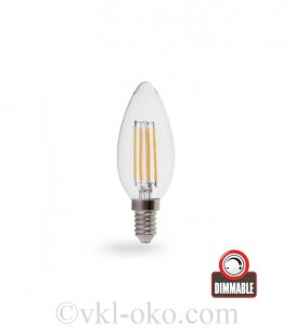 Светодиодная лампа Filament LB-68 4W E14 диммируемая
