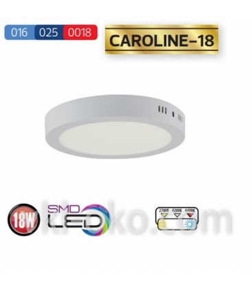 Накладной светодиодный Led светильник Horoz "CAROLINE - 18" 18W