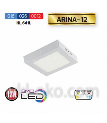 Накладной светодиодный Led светильник Horoz "ARINA - 12" 12W