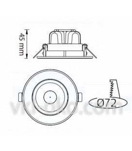 Светильник точечный LED Horoz SONIA 5 5W