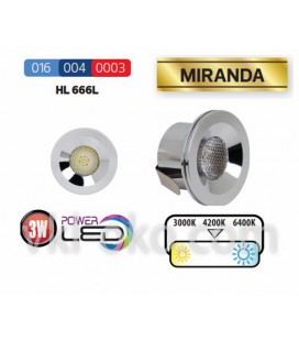 Светильник точечный LED Horoz MIRANDA 3W
