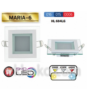 Светильник потолочный LED Horoz MARIA-6W  HL 684LG 