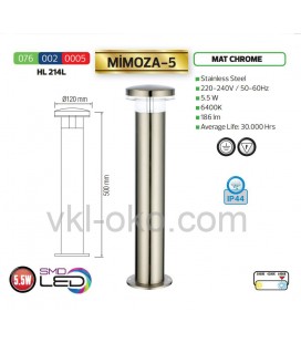 Столб уличный светодиодный Horoz 5.5W "MIMOZA-5"